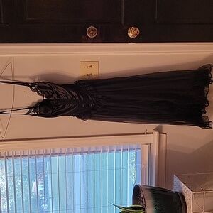 Elegant Black Lace Slip Dress